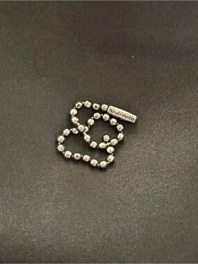 Coach Gunmetal Branded Modern Ball Chain